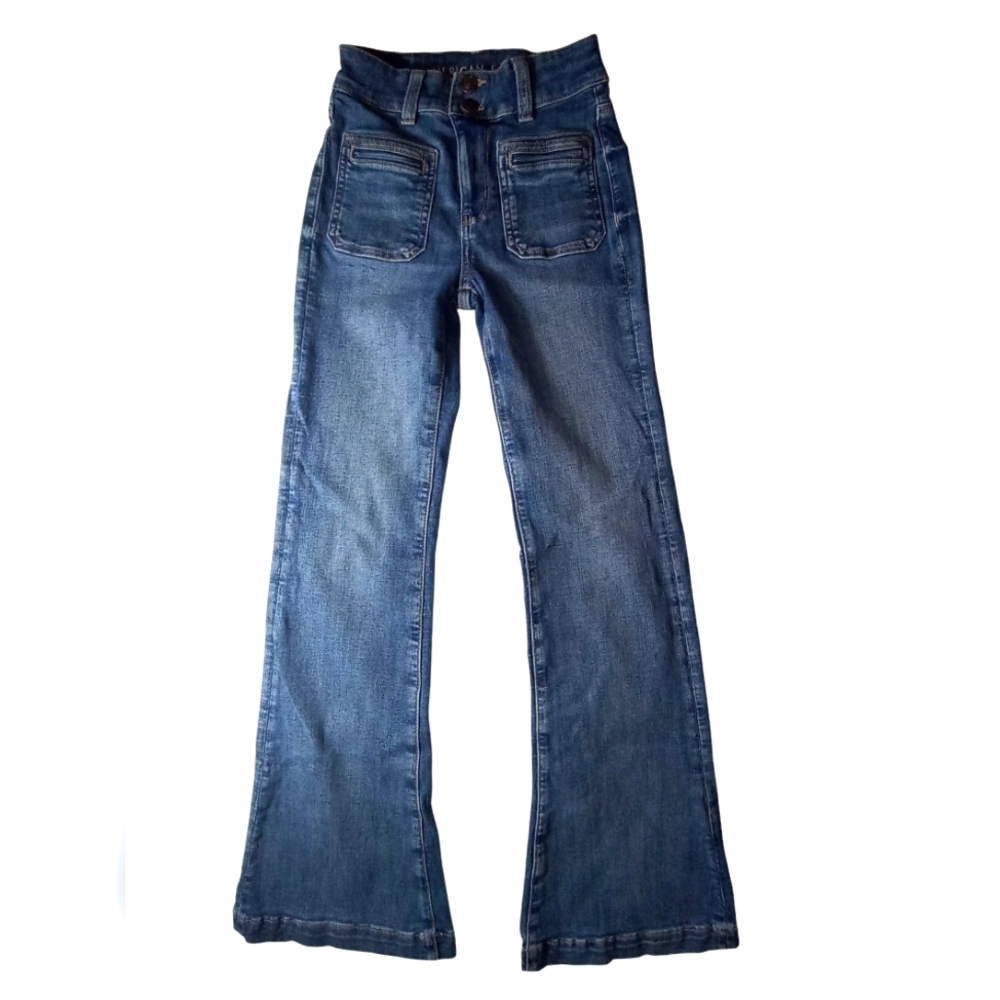 American Eagle Outfitters High Rise Blue Jeans